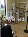 Small Golden & Silver Wedding Decotation Crystal Candle Holder 3