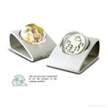 Alloy alarm clock metal desk clock with