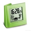 Alloy alarm clock metal desk clock with temperature 5