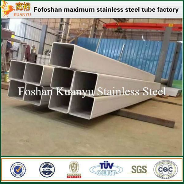 large diameter thick wall ss 316 stainless steel rectangular pipes