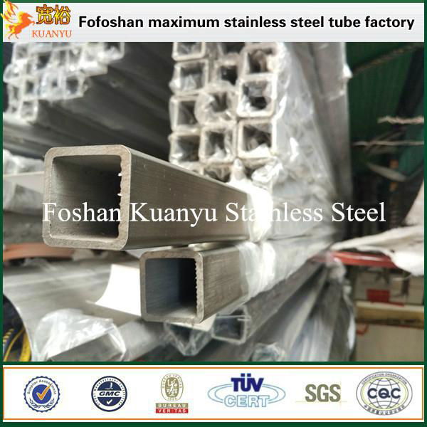 China supplier 304 square stainless steel pipe price per meter