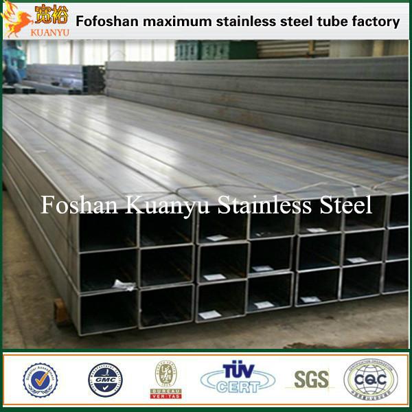 6M long 304 stainless steel rectangular pipe price per kg 13 Kuanyu