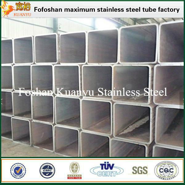 China manufacturer 304 square stainless steel tube 5