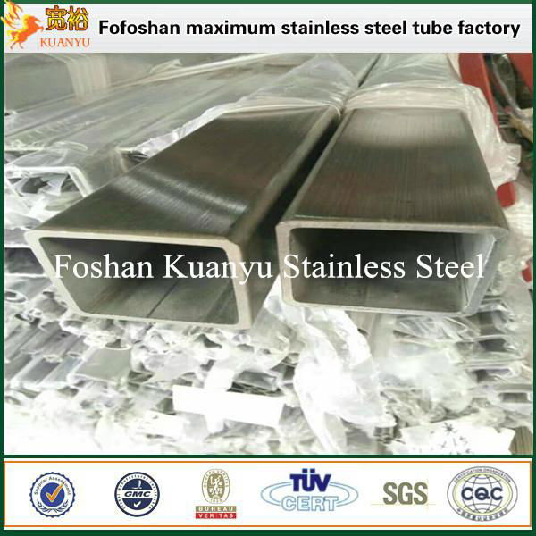 304 316 stainless steel rectangular tube hollow section for selling 2