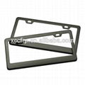 Wholesale Twill glossy carbon fiber license plate frames US car carbon fiber lic 2