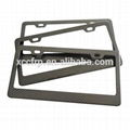 Wholesale Twill glossy carbon fiber license plate frames US car carbon fiber lic 1