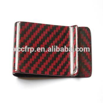 3K Twill weave Real Mini Carbon fiber money clip 2