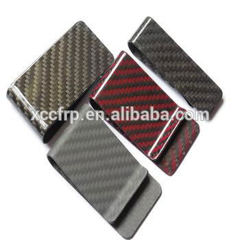 3K Twill weave Real Mini Carbon fiber money clip 4