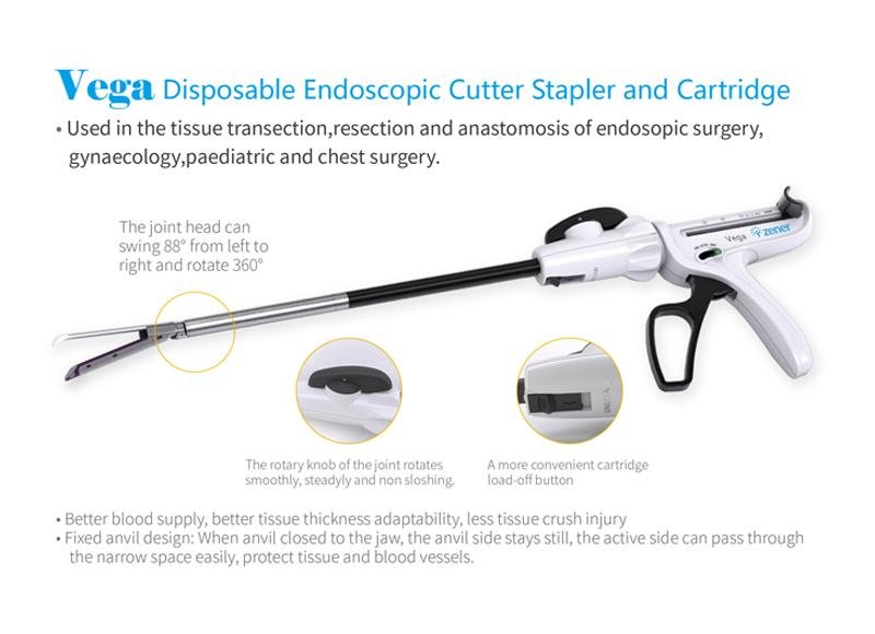 Vega- Disposable Endoscopic Cutter Stapler and Cartridge for Laparoscopic 2