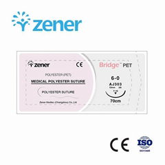 Medical polyester suture Polyester (PET),Soft suture, Imported materials