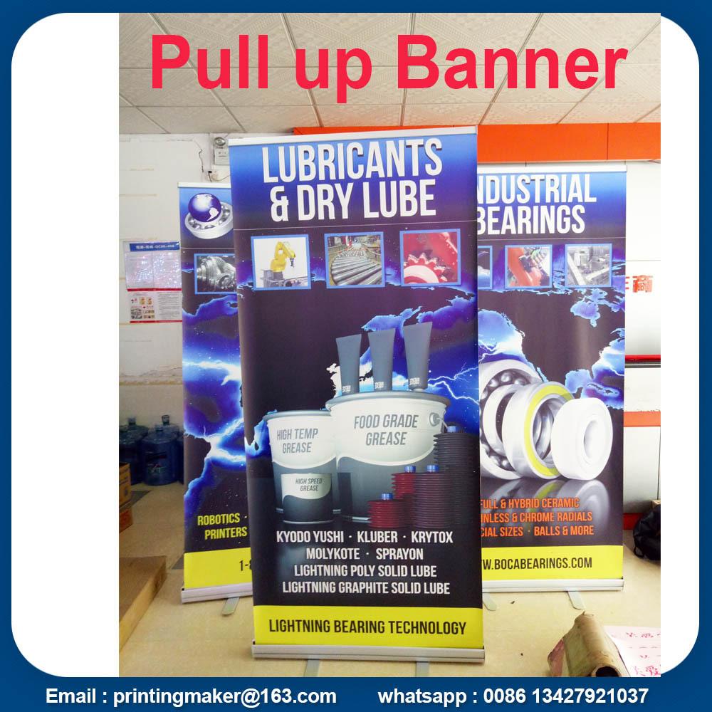 Aluminum Pull Up Stand Retractable Printed Banner 3