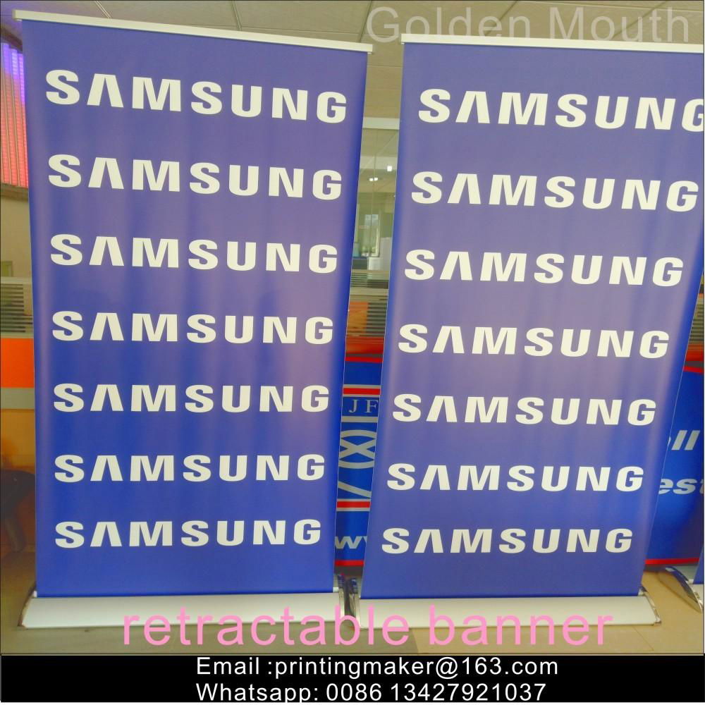 Aluminum Pull Up Stand Retractable Printed Banner 2