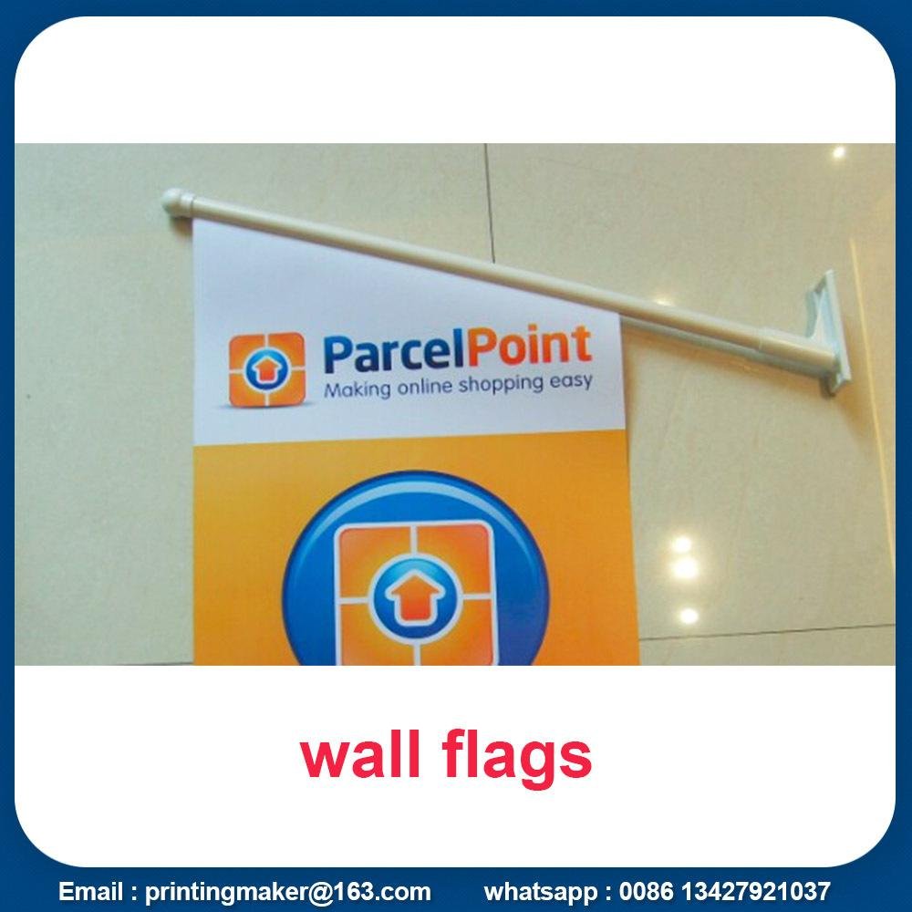 Wall Mount Double Sided Printed Flags Banners 2
