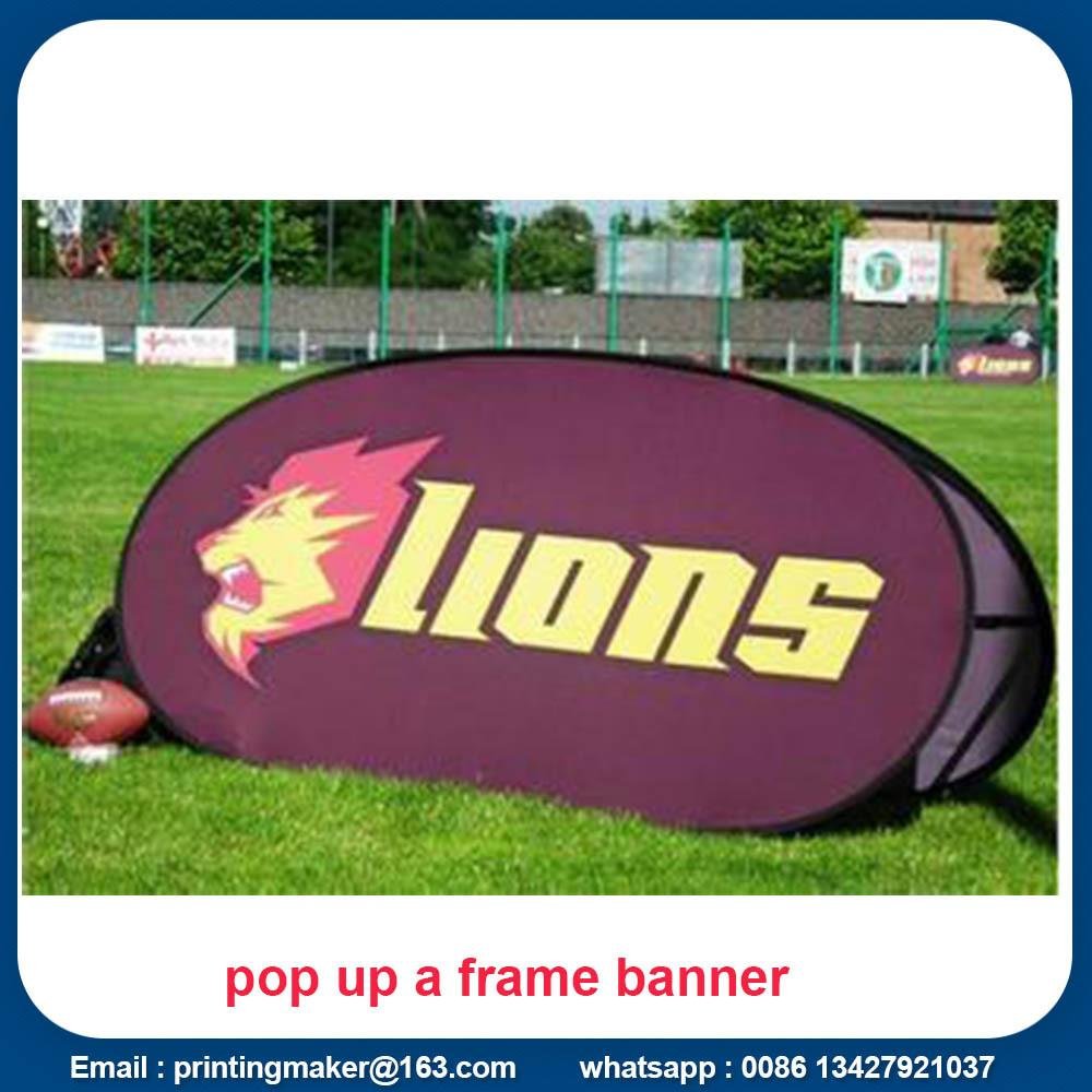 Horizontal Bean Pop Up A-Frame Banner with Printing