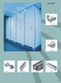 Wholesale Factory Aluminium Alloy Material Toilet Partition Accessories 1