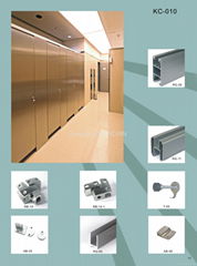 304 Stainless Steel HPL Toilet Partition