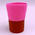 Customizable Black Coffee Sleeve Silicne Rubber Cup Sleeve 1