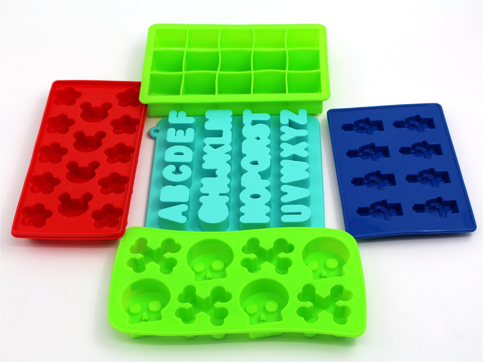 2017 Popular dog bone shape or other different Shape silicone ice cube tray 5