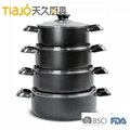 Healthy Durable Eco-friendly sauce pot with Nonstick Ceramic Coating