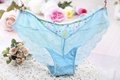 latest popular sexy patern ice silk wearing thong pictures mature women panty 5