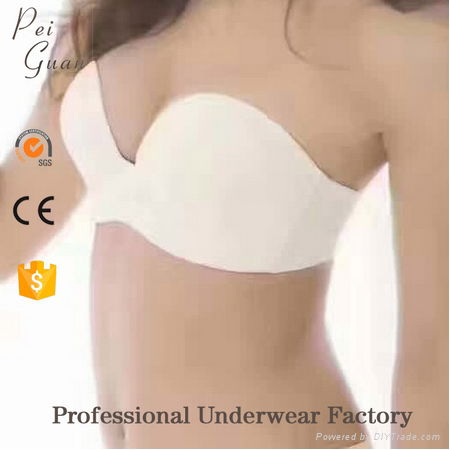 OEM service fancy push up women hot sexy bra images strapless bra