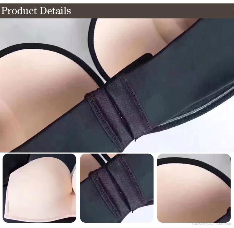 OEM service fancy push up women hot sexy bra images strapless bra 2