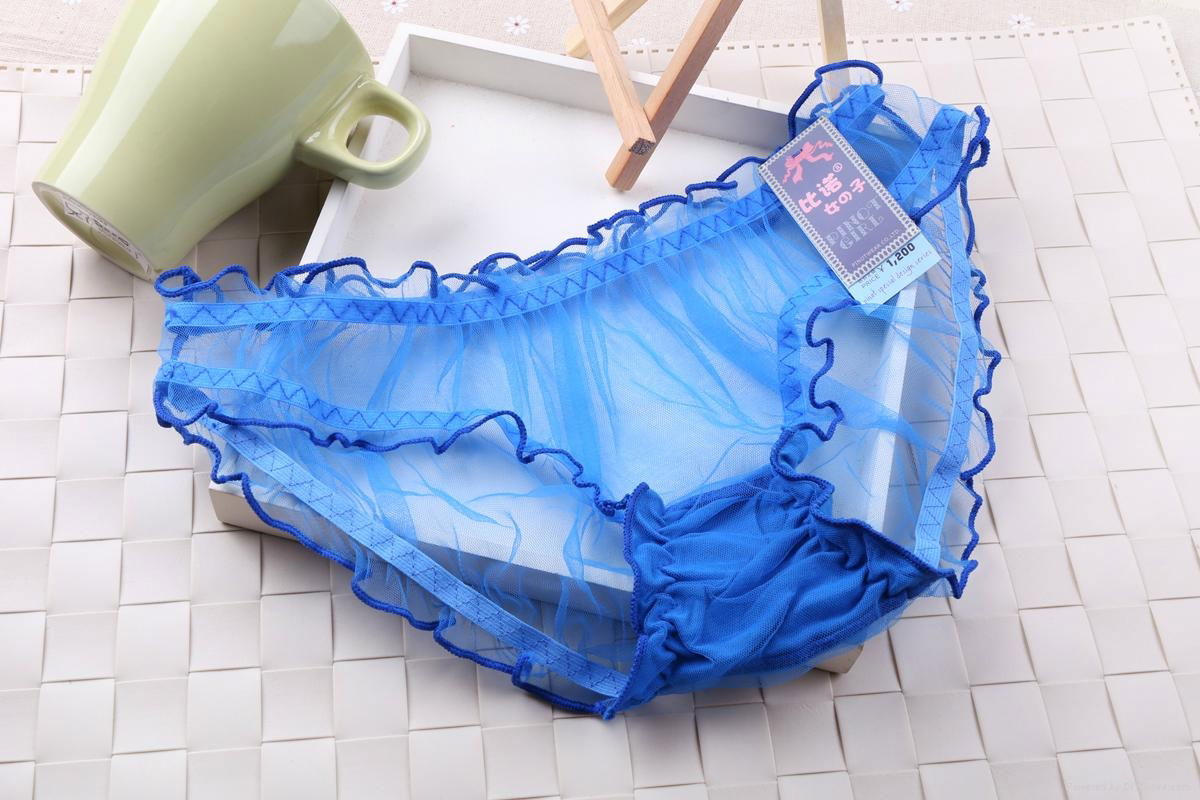 Women Transparent Sexy Underwear Lady Cute Breathable Lingerie Panties 3