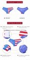 New girls lace underwear image the Star-Spangled Banner design sexy woman panty 5