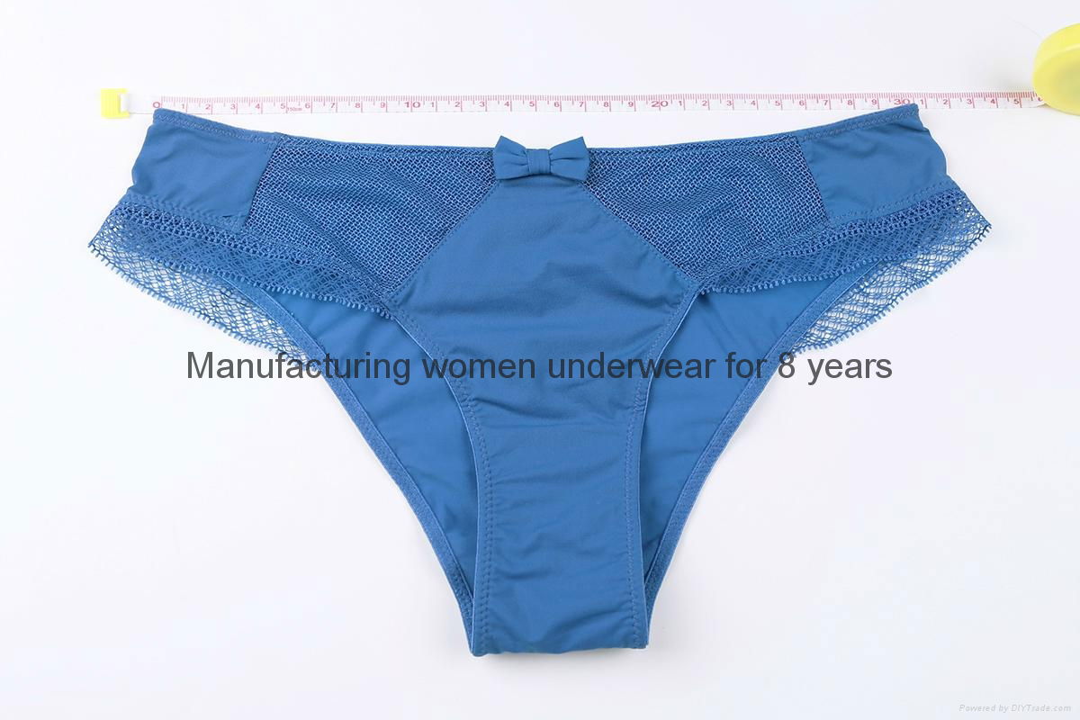 Cheap blue breathable cute young girls spandex underwear T1780 OEM