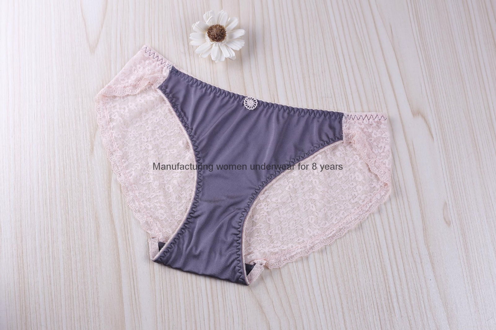 Sexy  Polyester Underwear Satin Non-Trace Hips Up for women 2