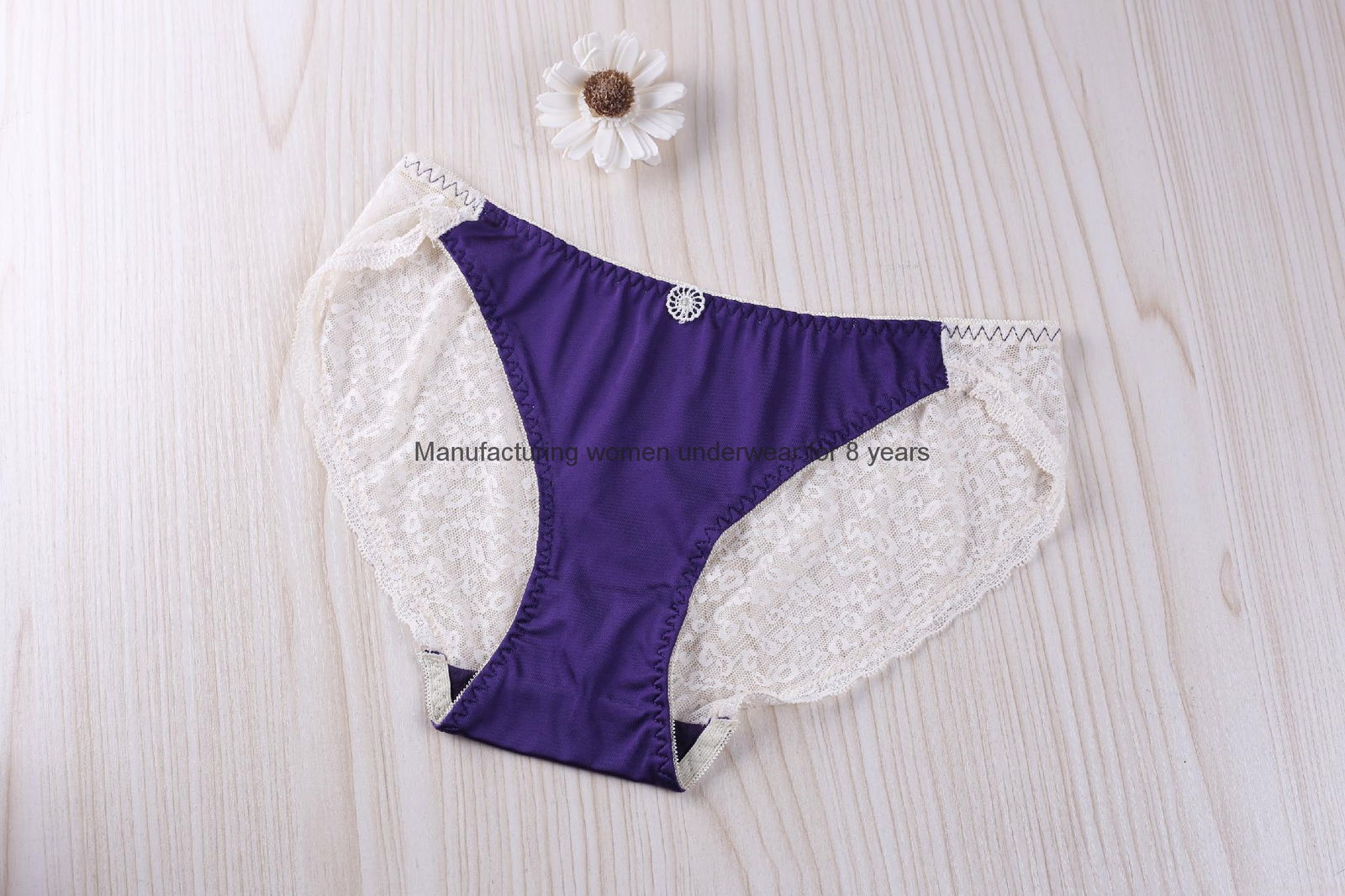 Sexy  Polyester Underwear Satin Non-Trace Hips Up for women 4