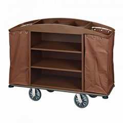 Metal Housekeeping Carts Service Maid Trolley/laundry trolley housekeeping carts