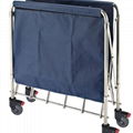 Foldable Stainless steel hot sale dirty trolley 1