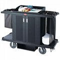 High quality plastic housekeeping cleaning service trolley 1