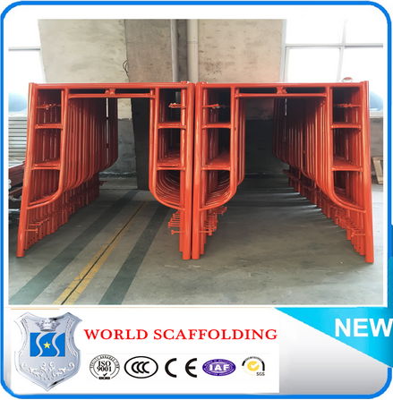 Construction durable galvanized factory price scaffolding frame