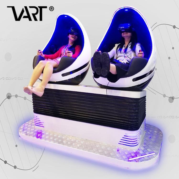 VART 100% Profitable VR Arcade 2 Seats 9D Virtual Reality Cinema VR Egg Chair  4