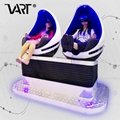 VART 100% Profitable VR Arcade 2 Seats 9D Virtual Reality Cinema VR Egg Chair 