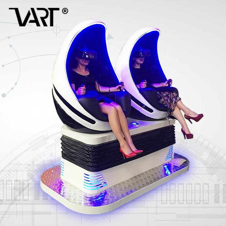 VART 100% Profitable VR Arcade 2 Seats 9D Virtual Reality Cinema VR Egg Chair  5