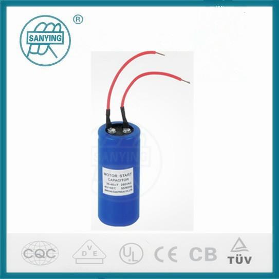 Wire contecting electric capacitor