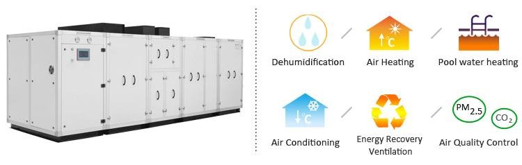 High quality 25 litre/hr commercial dehumidifier for swimming pool