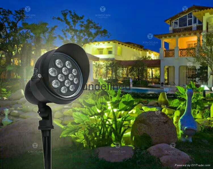 LED outdoor waterproof oblique cap insertion light