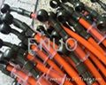 SAEJ1401 Stainless steel wire braided PTFE brake hose,Teflon brake hose, nylon b 3