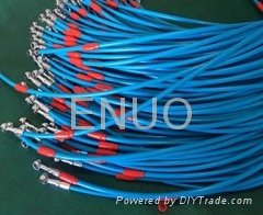 SAEJ1401 Stainless steel wire braided PTFE brake hose,Teflon brake hose, nylon b 5