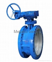 Double eccentric and flange butterfly valve