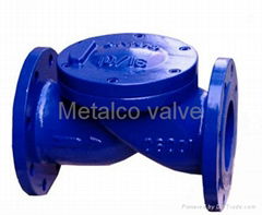 Rubber disc check valve