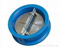 Wafer dual plated check valve