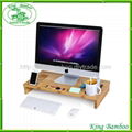 Multi-function bamboo office desk organizer 2