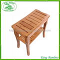 bamboo bench with storage shelf bamboo shower seat bench 1