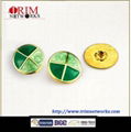 Alloy snap 23 MM button cap HVS Imi gold+epoxy cross-shaped fashion metal button 1