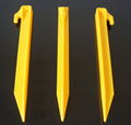 Plastic tent stakes pegs 1